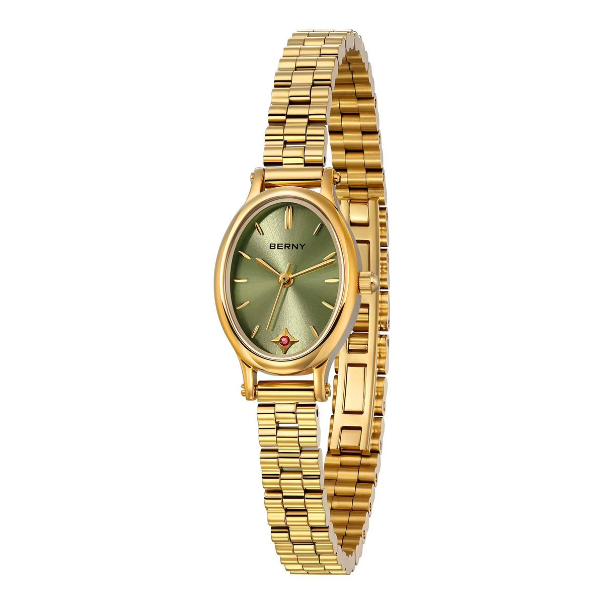 Elegant Oval Design Quartz Watch