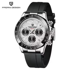 New Retro Chronograph Stainless Steel Quartz Watch