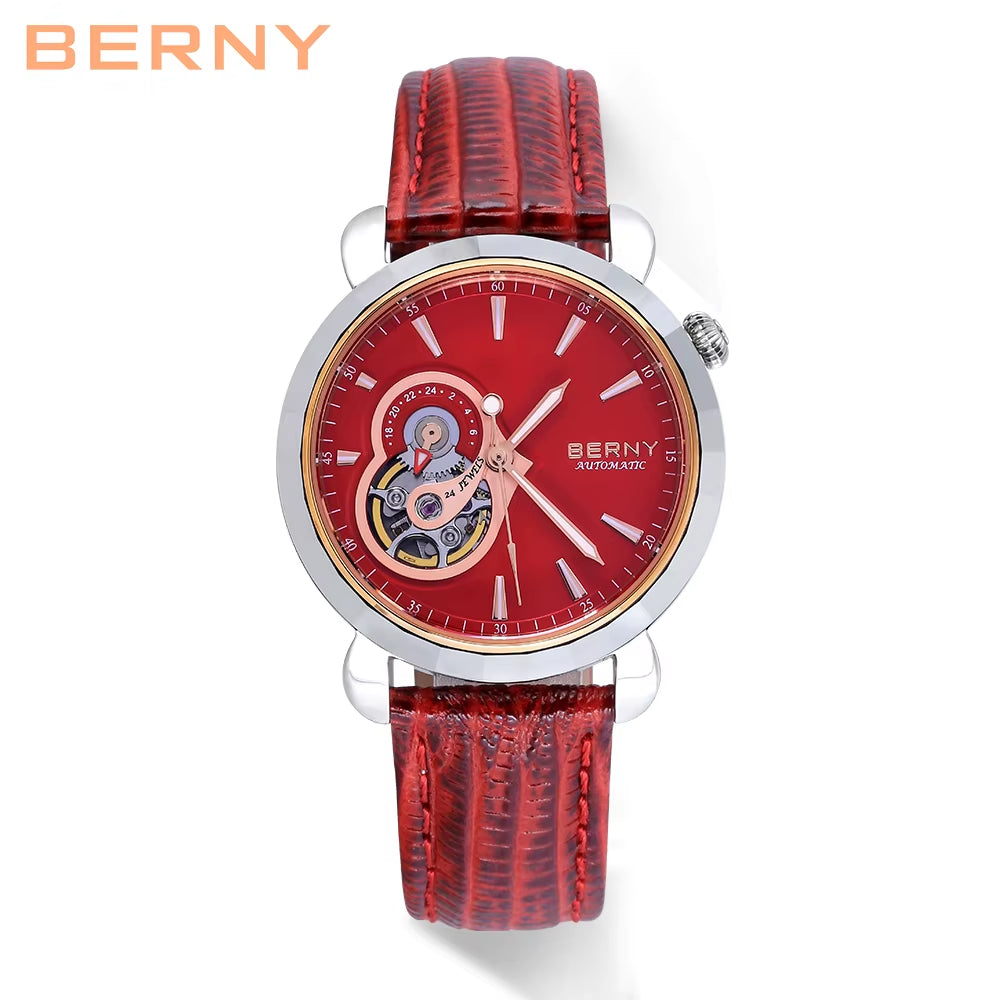 Premium Automatic Movement with Crystal-Clear Sapphire Glass