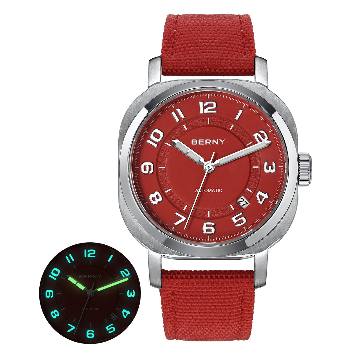 Automatic Self-Wind Movement with Canvas Band 