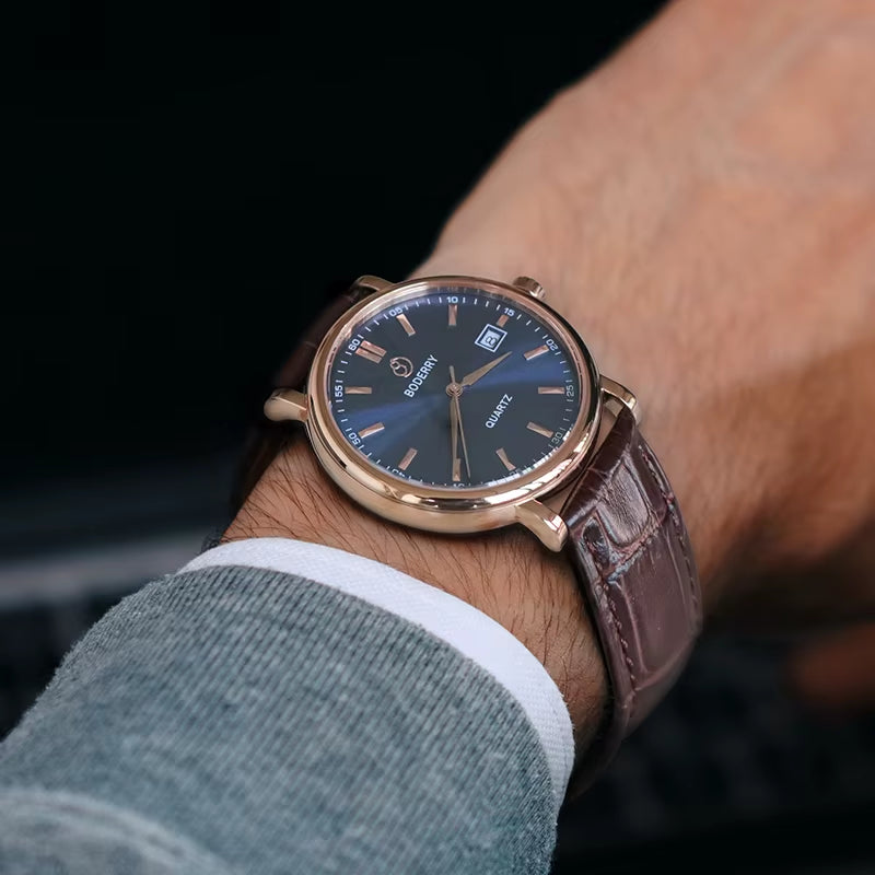 Premium Swiss Made Quartz Movement with Sapphire Crystal and Stainless Steel