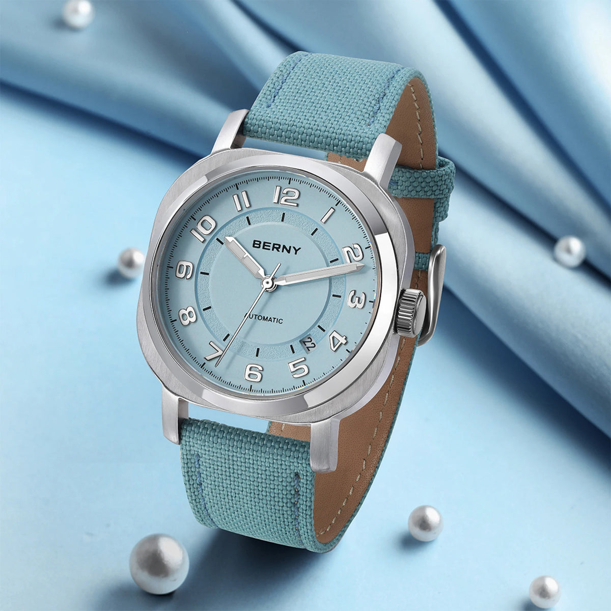 Automatic Self-Wind Movement with Canvas Band 