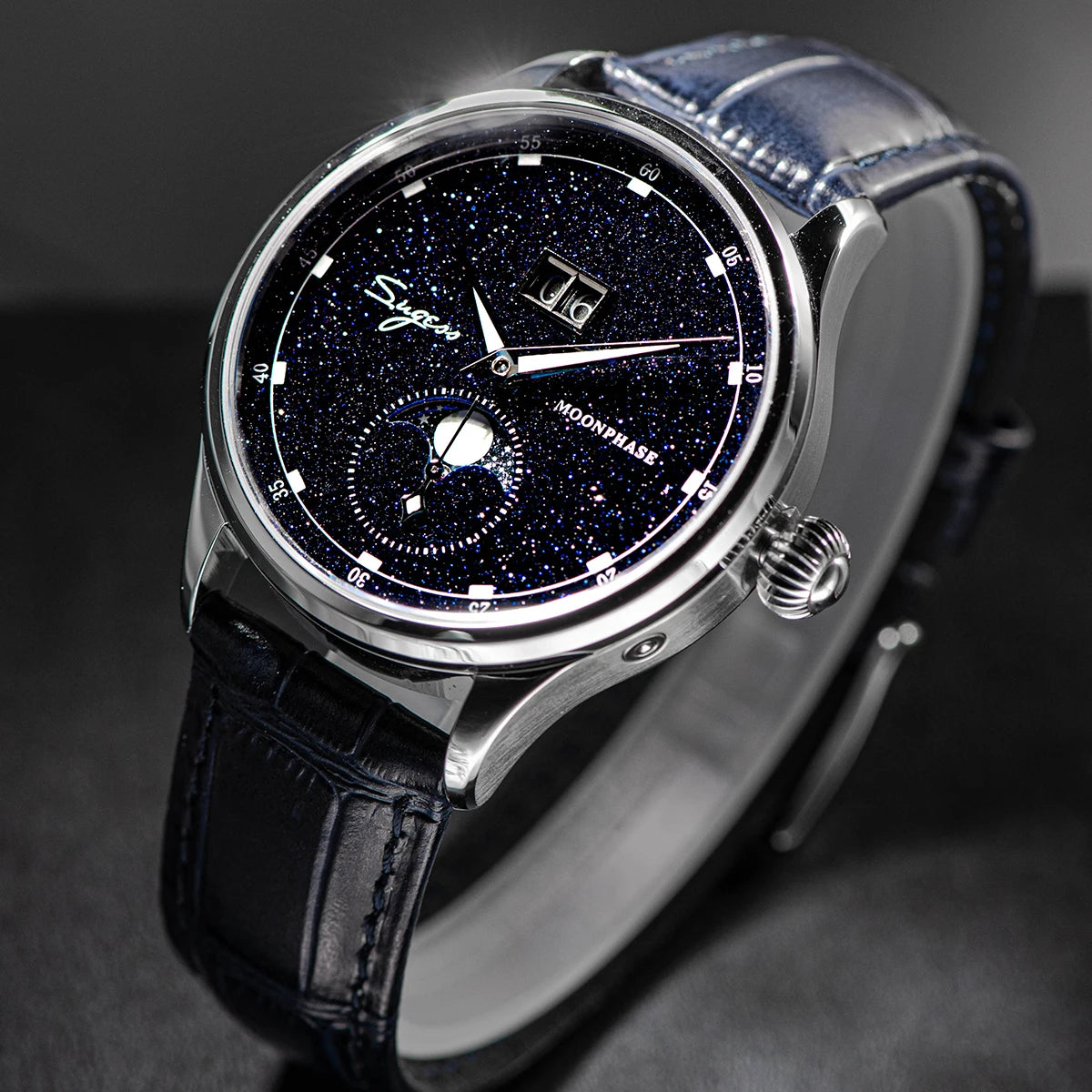 Moonphase Watch & Sandstone Dial