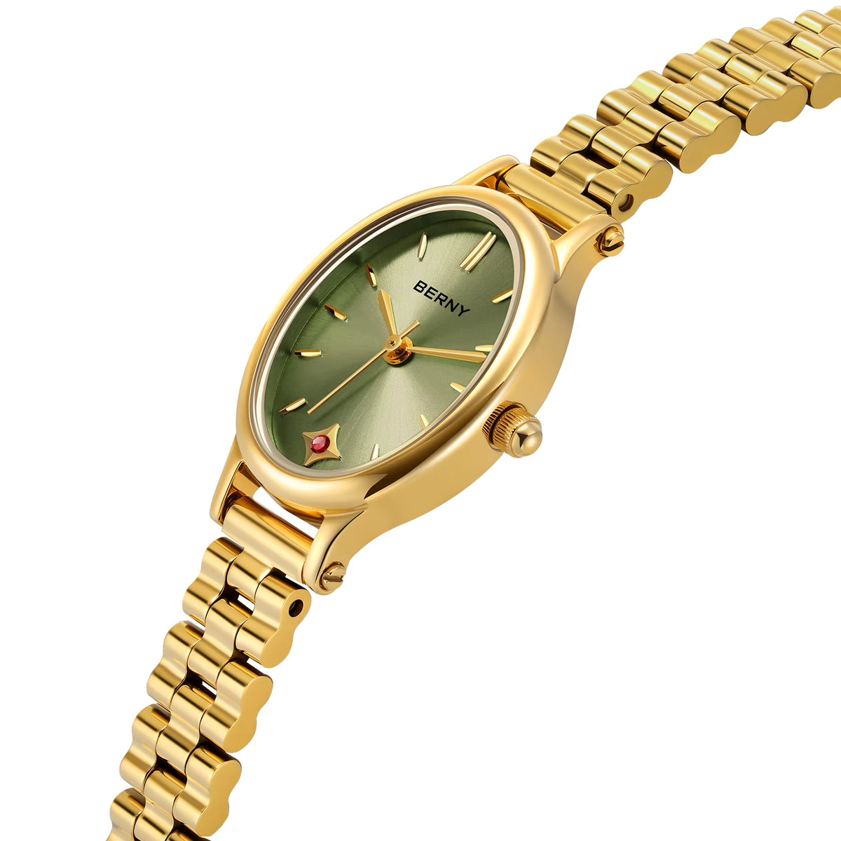 Elegant Oval Design Quartz Watch