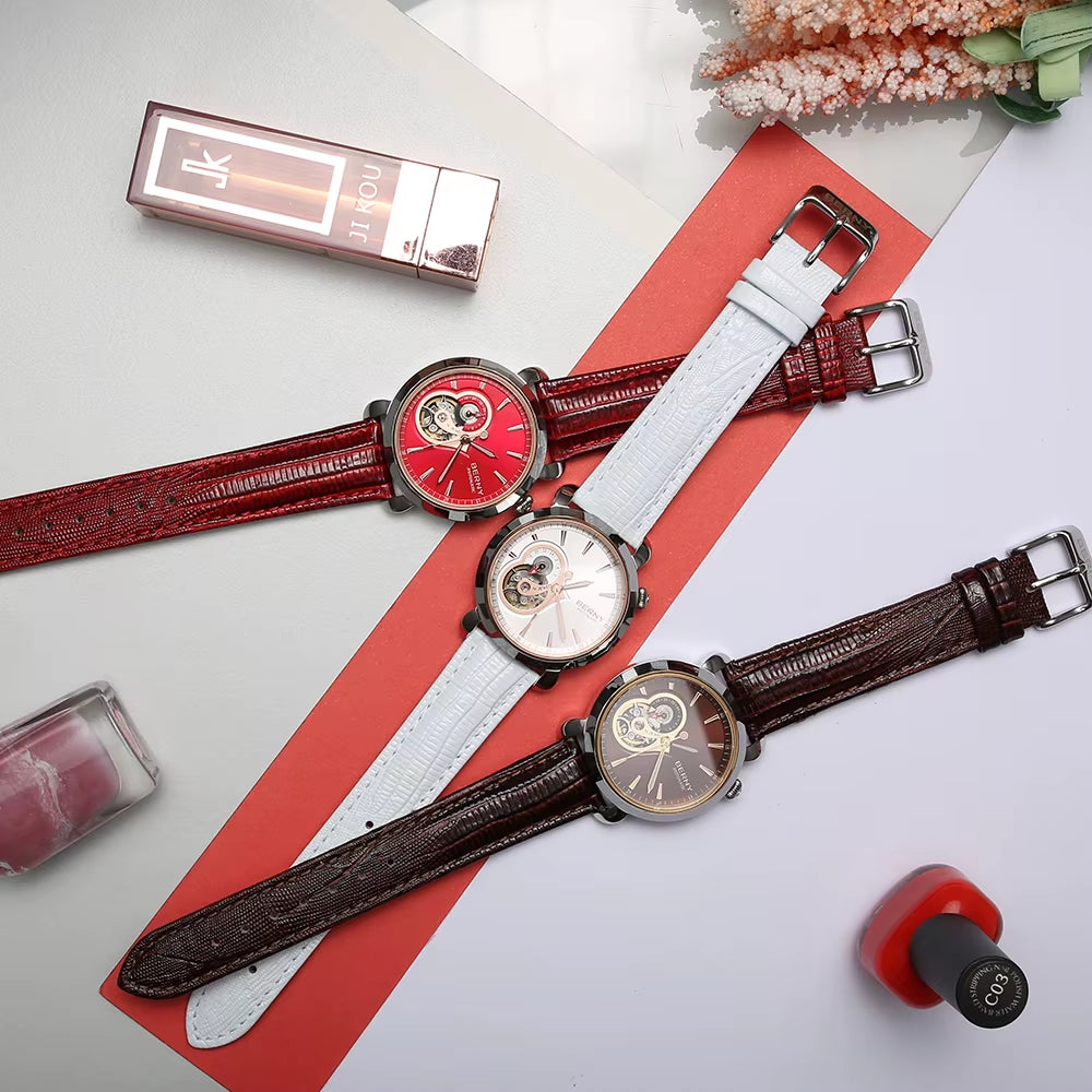 Premium Automatic Movement with Crystal-Clear Sapphire Glass