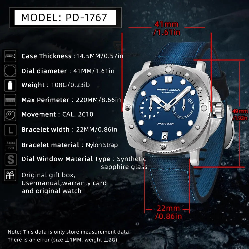 NEW Automatic Sapphire Watch