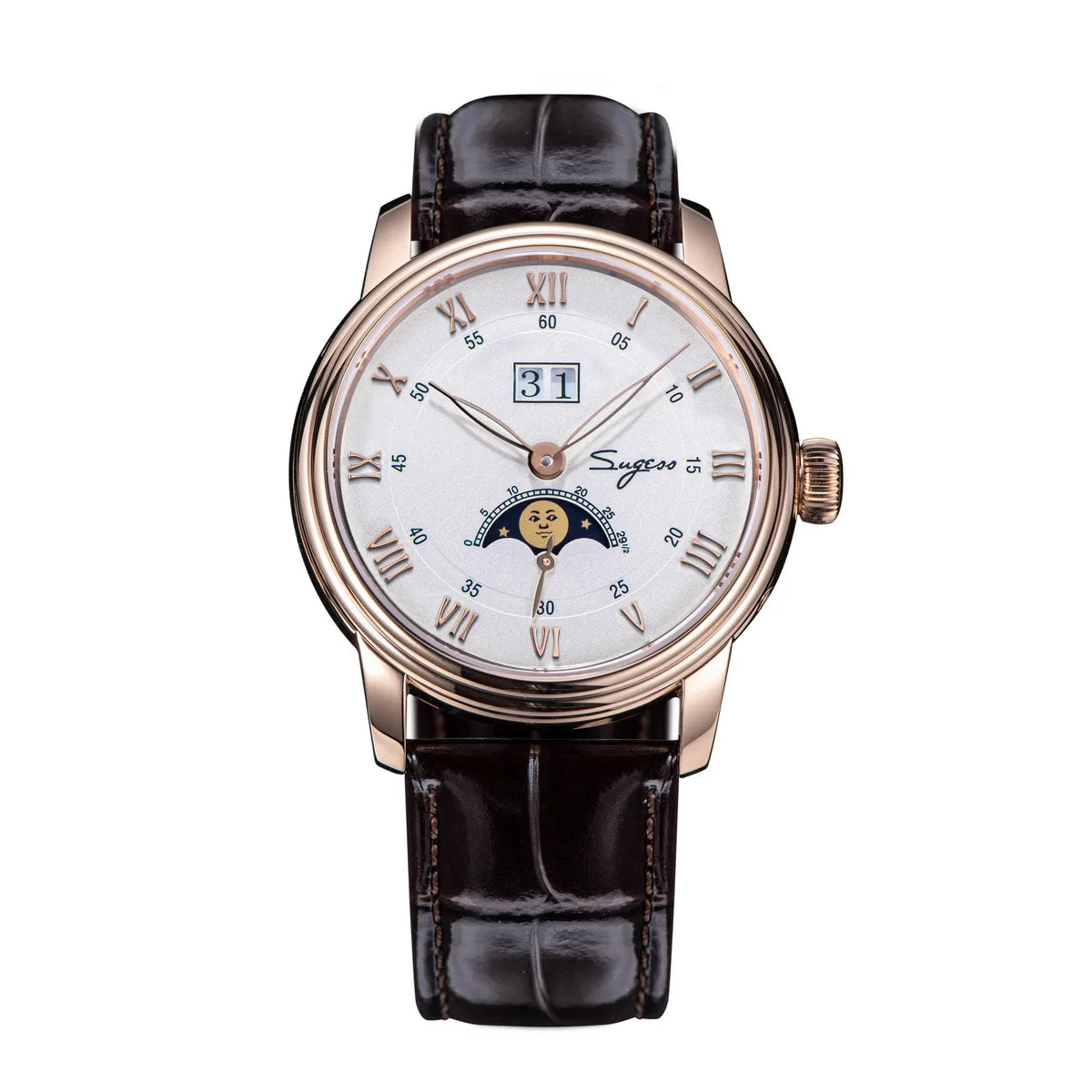 Moonphase Watch & Sandstone Dial