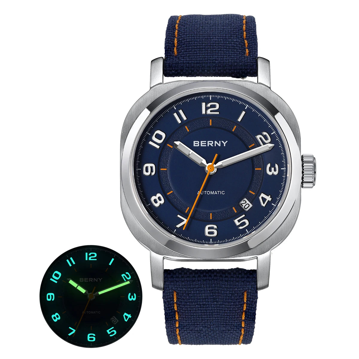 Automatic Self-Wind Movement with Canvas Band 