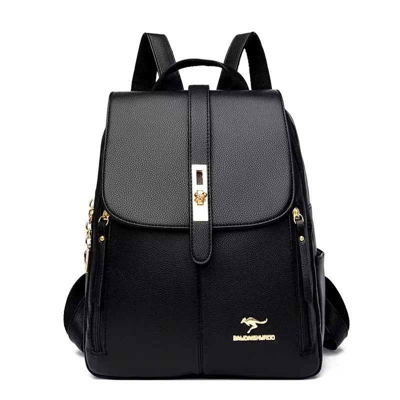 Women's Vintage Leather Backpack