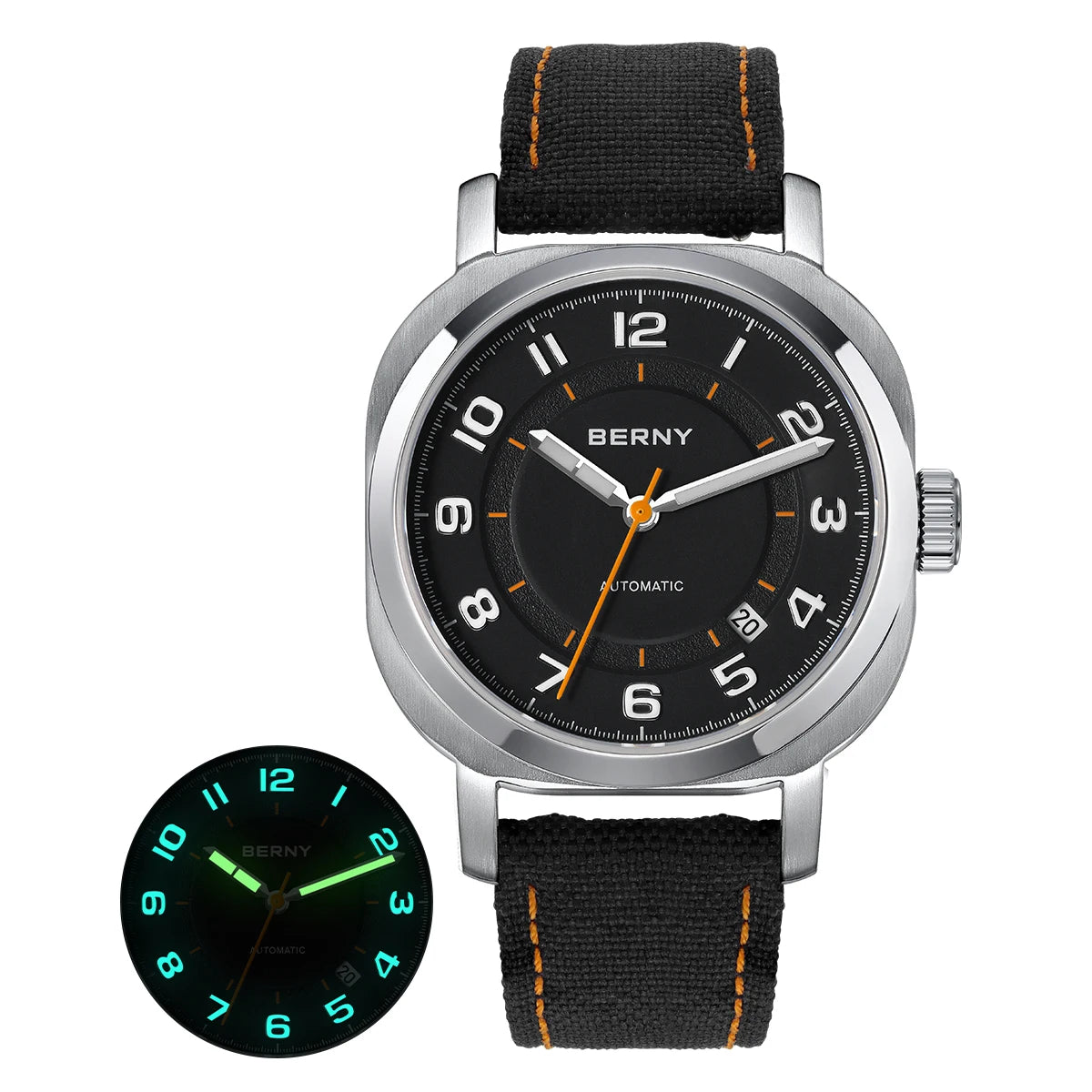 Automatic Self-Wind Movement with Canvas Band 