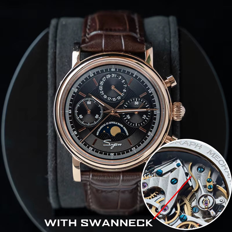 Stylish Vintage Design Swan Neck Movement