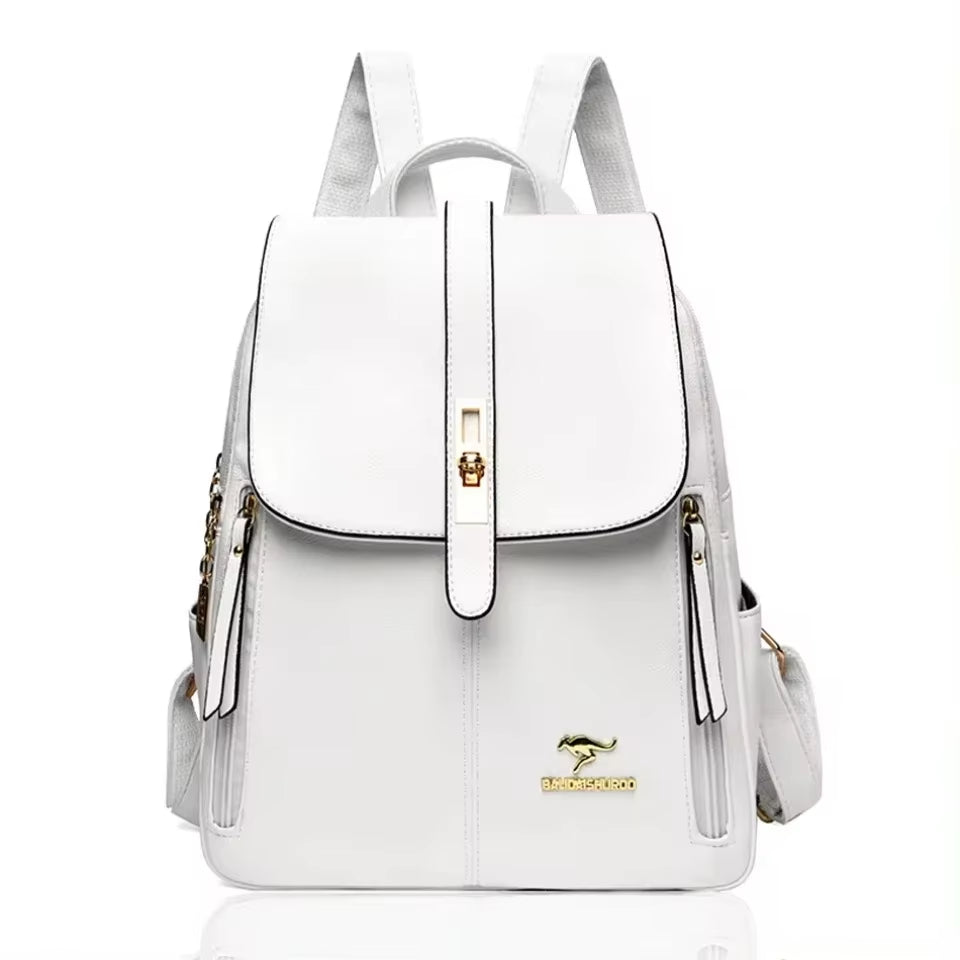 Women's Vintage Leather Backpack