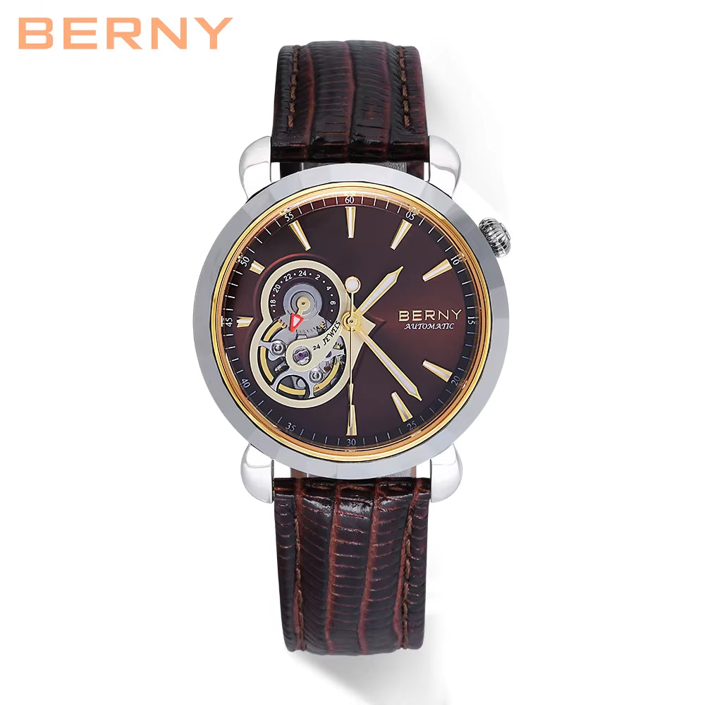 Premium Automatic Movement with Crystal-Clear Sapphire Glass