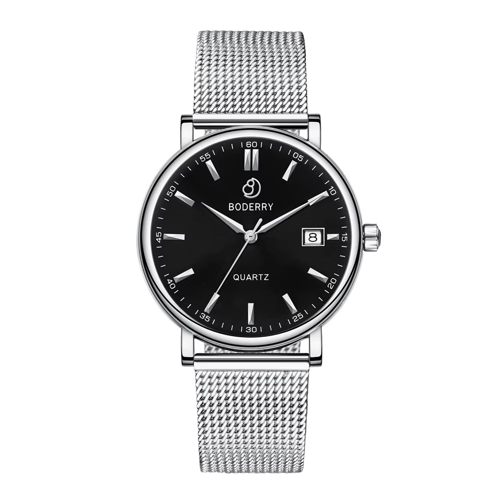 Premium Swiss Made Quartz Movement with Sapphire Crystal and Stainless Steel