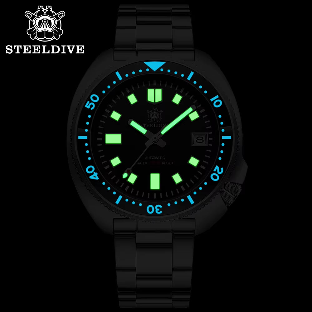 Waterproof Sapphire Glass Dive Watch with Ceramic Bezel