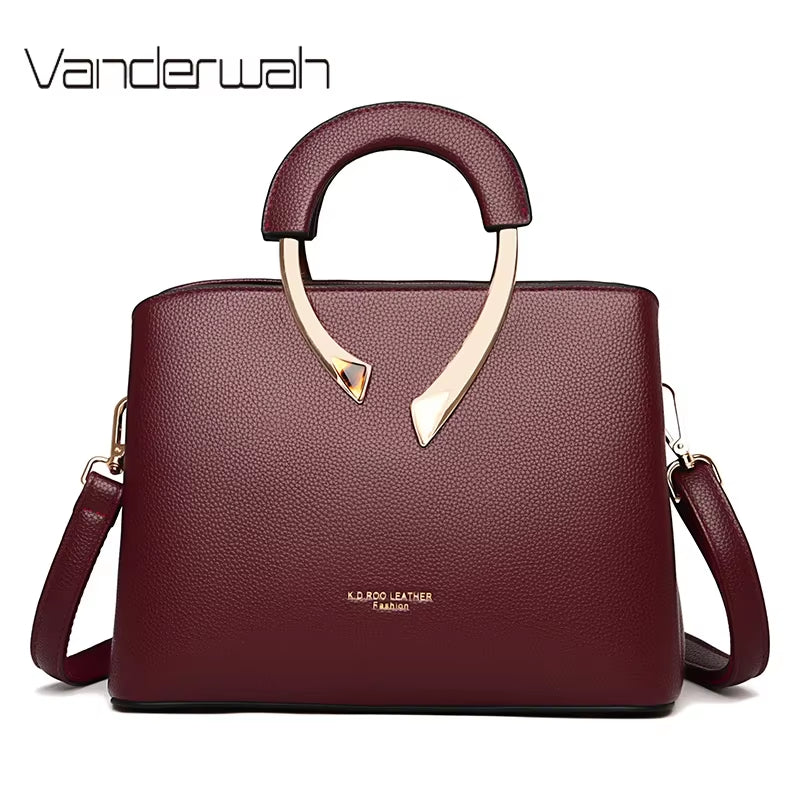High Quality Women's  Leather Crossbody Shoulder Bag