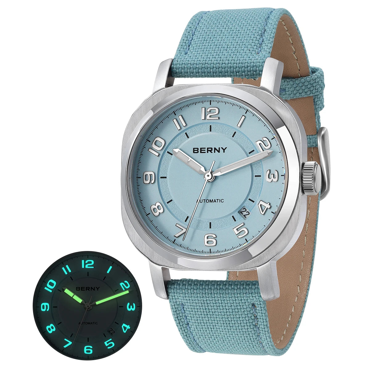 Automatic Self-Wind Movement with Canvas Band 