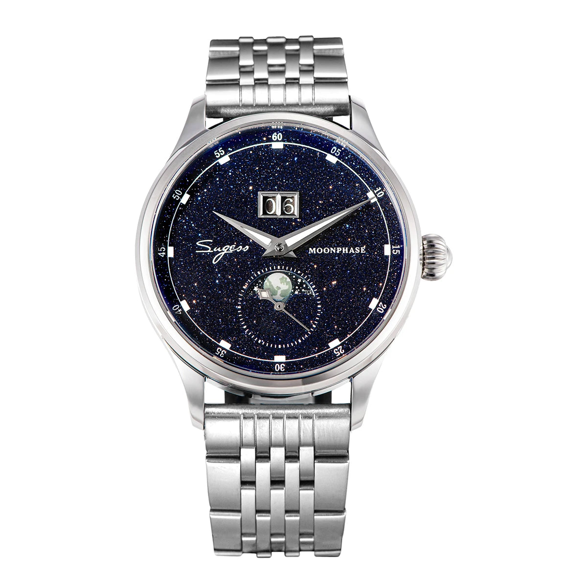 Moonphase Watch & Sandstone Dial
