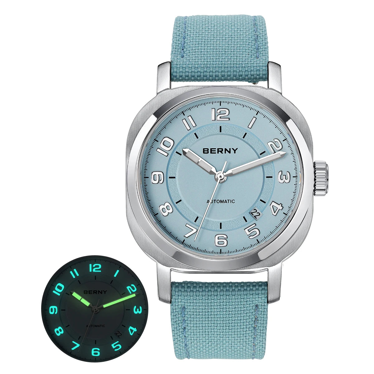 Automatic Self-Wind Movement with Canvas Band 