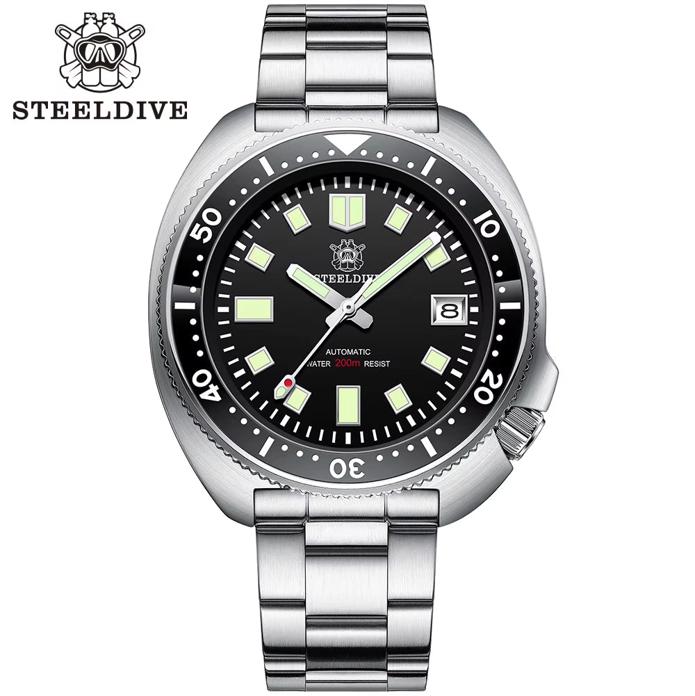 Waterproof Sapphire Glass Dive Watch with Ceramic Bezel